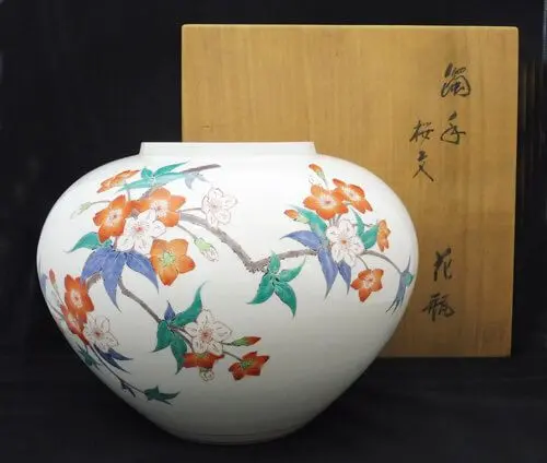 濁手桜文花瓶