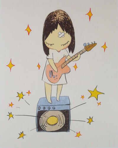 奈良美智 Guitar Girl