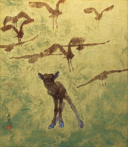 鶴の里 | 下田義寛 買取・作品 | 日本画、絵画高額査定はアート買取協会