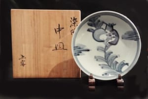 染付中皿五客
