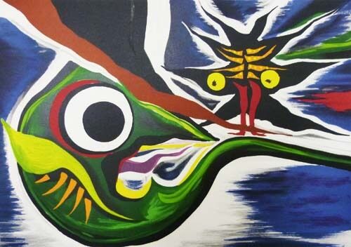 未来を見た | 岡本太郎 買取・作品 | 洋画、絵画高額査定はアート買取協会