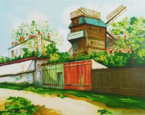 風車のある風景