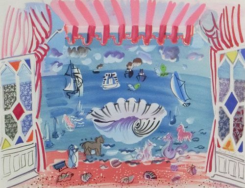 貝殻と海景 | ラウル・デュフィ 買取・作品 | 洋画、絵画高額