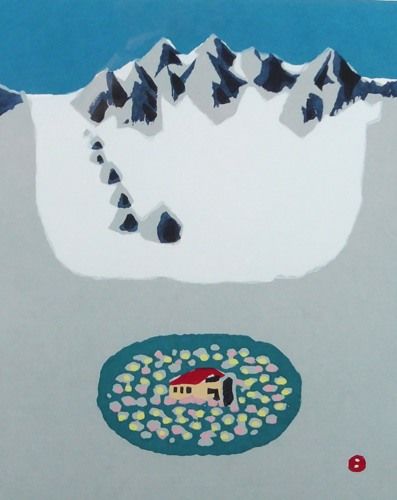 涸沢の小屋 | 畦地梅太郎 買取・作品 | 洋画、絵画高額査定はアート