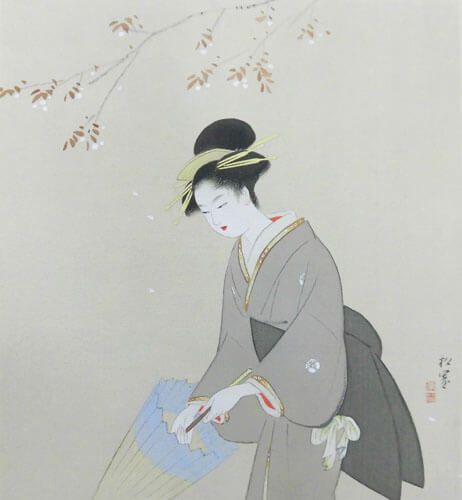 春雨 | 上村松園 買取・作品 | 日本画、絵画高額査定はアート買取協会