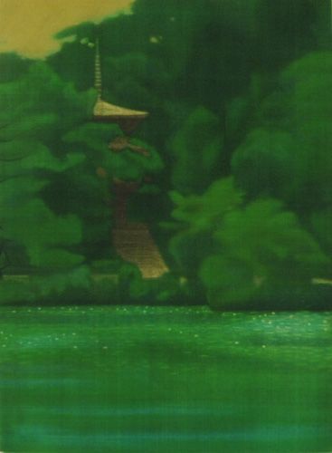 浄瑠璃寺：｢大和の古寺｣より | 平山郁夫 買取・作品 | 日本画、絵画