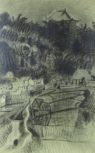 東大寺大仏殿遠望