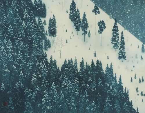 東山魁夷、春雪、限定、大判額装画版、版上落款入 春雪 | 東山魁夷 買取・作品 | 日本画、絵画高額査定はアート買取協会
