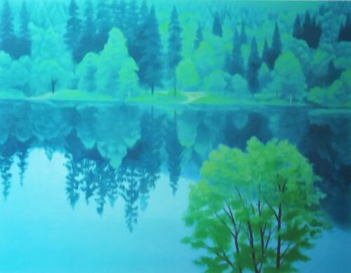 山湖澄む | 東山魁夷 買取・作品 | 日本画、絵画高額査定はアート買取協会