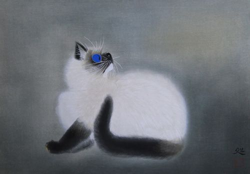 猫 | 加山又造 買取・作品 | 日本画、絵画高額査定はアート買取協会