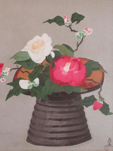 小倉遊亀　リトグラフ　「献花」　新品未使用品 小倉遊亀 献花 | 絵画など美術品の販売と買取 | 東京・銀座 おい