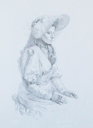 小磯良平、スカーフ女A、高級石版画集一部、版上サイン入 スカーフの女(A) | 小磯良平 買取・作品 | 洋画、絵画高額査定は