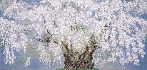 坪井の枝垂桜(3) | 中島千波 買取・作品 | 日本画、絵画高額査定は