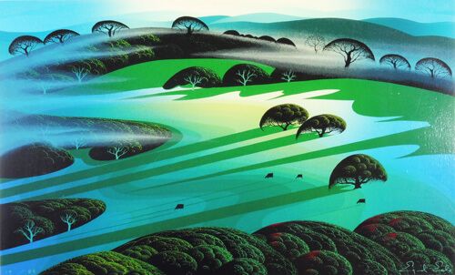 【SQ.315】アイベン・アール「カリフォルニア牧草地」※版画のみ 静かな牧草地 | アイベン・ロール 買取・作品 | インテリアアート