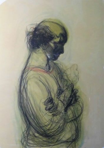道化師 | 鴨居玲 買取・作品 | 洋画、絵画高額査定はアート買取協会