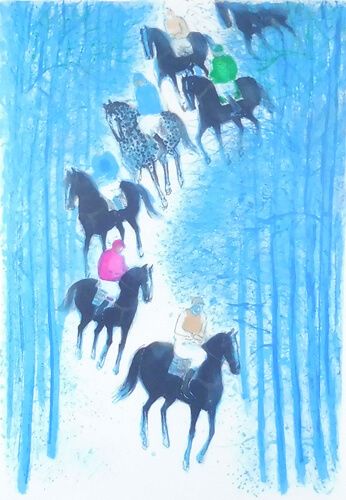 黒い隊列 | アンドレ・ブラジリエ 買取・作品 | 洋画、絵画高額査定は 