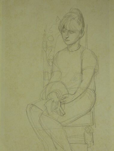 外国婦人 | 小磯良平 買取・作品 | 洋画高額査定はアート買取協会