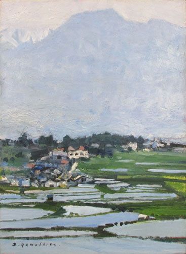 安曇野田植え | 山下大五郎 買取・作品 | 洋画、絵画高額査定はアート