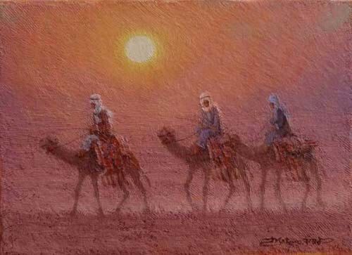 シナイの夕 | 松尾洋明 買取・作品 | 洋画、絵画高額査定はアート買取協会