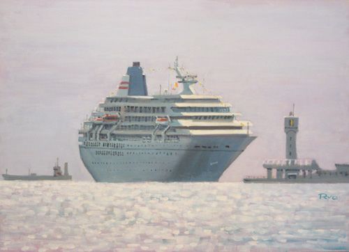 飛鳥入港 | 柳原良平 買取・作品 | インテリアアート、絵画高額査定は