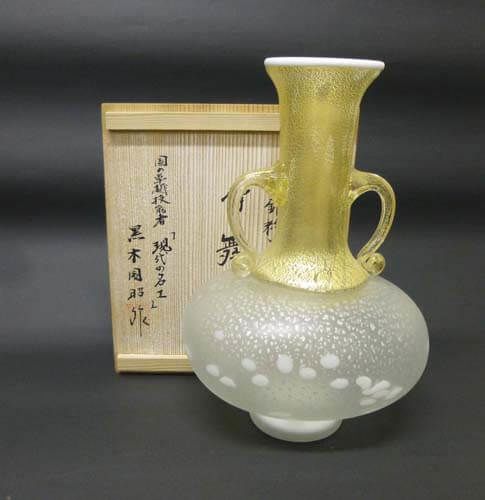 値下げ‼️‼️帖佐美行作　純銀花瓶 送料無料】 銀製 桜 B 5号・85g / 光則（銀工芸） 高級