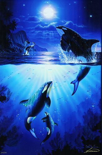 クリスチャン・ラッセン　「ミスティック オルカ」 ラッセン ミスティックオルカ | 絵画など美術品の販売と買取