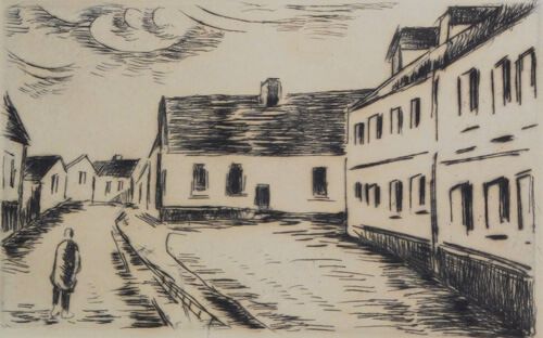 街並(仮) | モーリス・ド・ヴラマンク 買取・作品 | 洋画、絵画高額