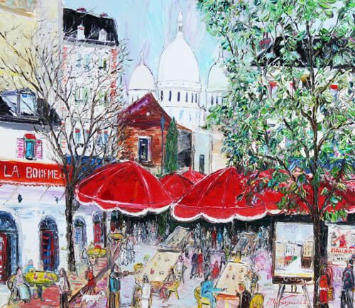 モンマルトルの丘 | 鈴木マサハル 買取・作品 | 洋画、絵画高額査定は