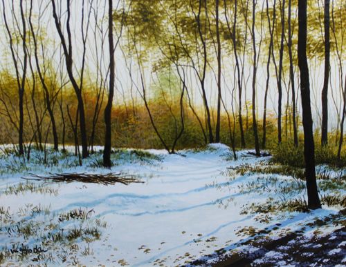 残雪 | 塩田満男 買取・作品 | 洋画、絵画高額査定はアート買取協会