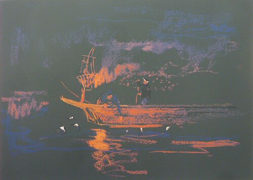 漁火 | 加藤東一 買取・作品 | 日本画、絵画高額査定はアート買取協会