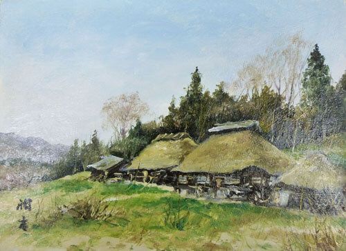 逢春の丘 | 向井潤吉 買取・作品 | 洋画、絵画高額査定はアート買取協会