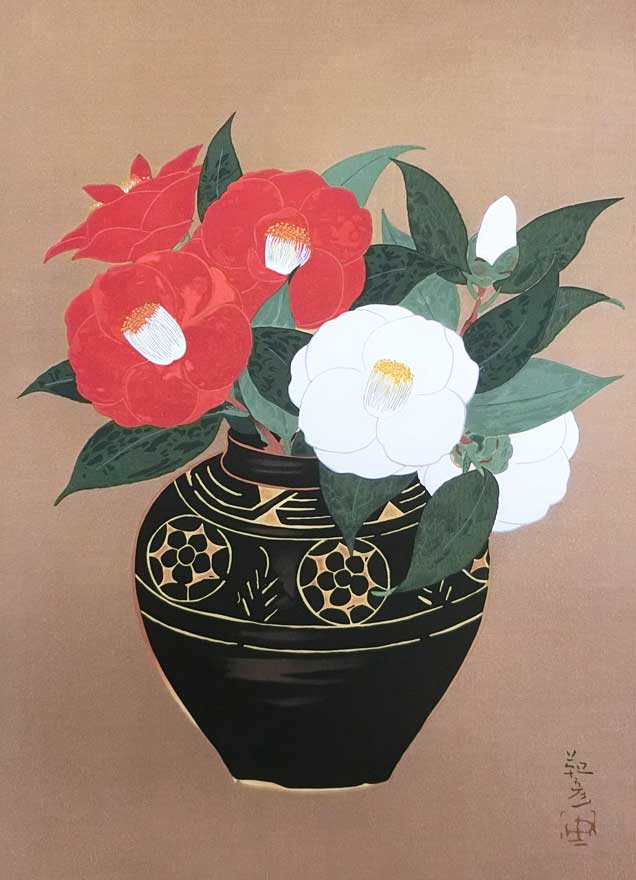 紅白椿 | 安田靫彦 買取・作品 | 日本画、絵画高額査定はアート