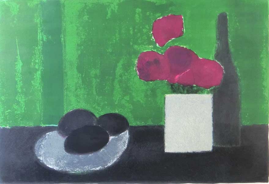 アボカドの皿のある静物 | ベルナール・カトラン 買取・作品 | 洋画