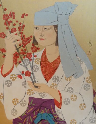 梅花女人 | 森田曠平 買取・作品 | 日本画、絵画高額査定はアート買取協会