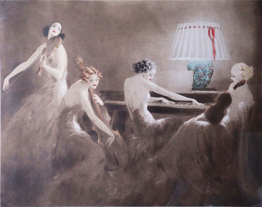 メロディーアワー | ルイ・イカール 買取・作品 | 洋画、絵画高額査定