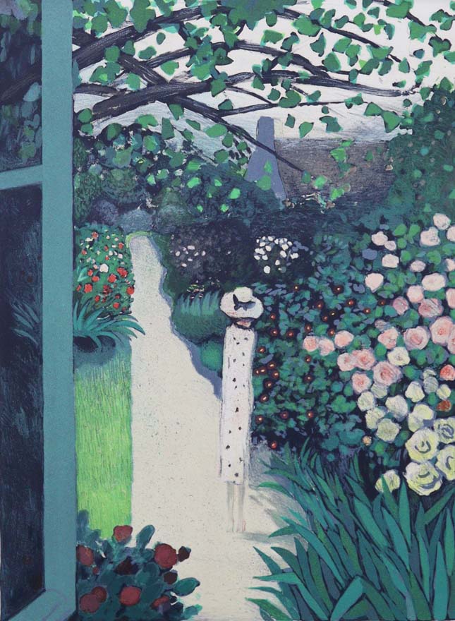 並木道での散歩 | ジャン・ピエール・カシニョール 買取・作品 | 洋画