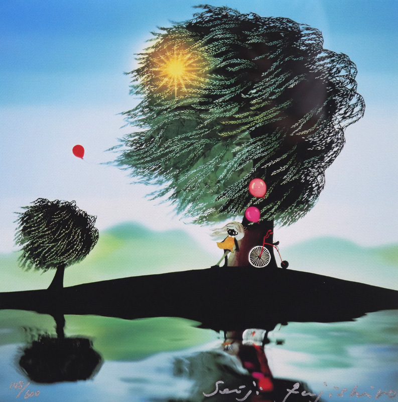 そよ風と少女 | 藤城清治 買取・作品 | インテリアアート、絵画 そよ風と少女 | 藤城清治 買取・作品 | インテリアアート、絵画