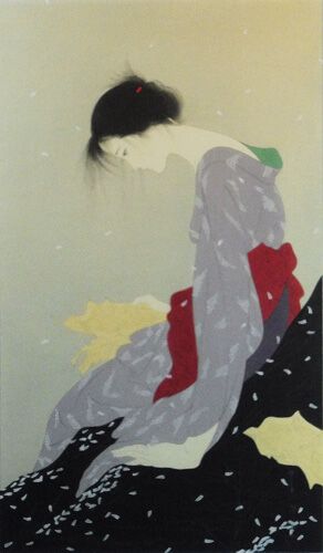 恋文 | 中島潔 買取・作品 | 日本画、絵画高額査定はアート買取協会
