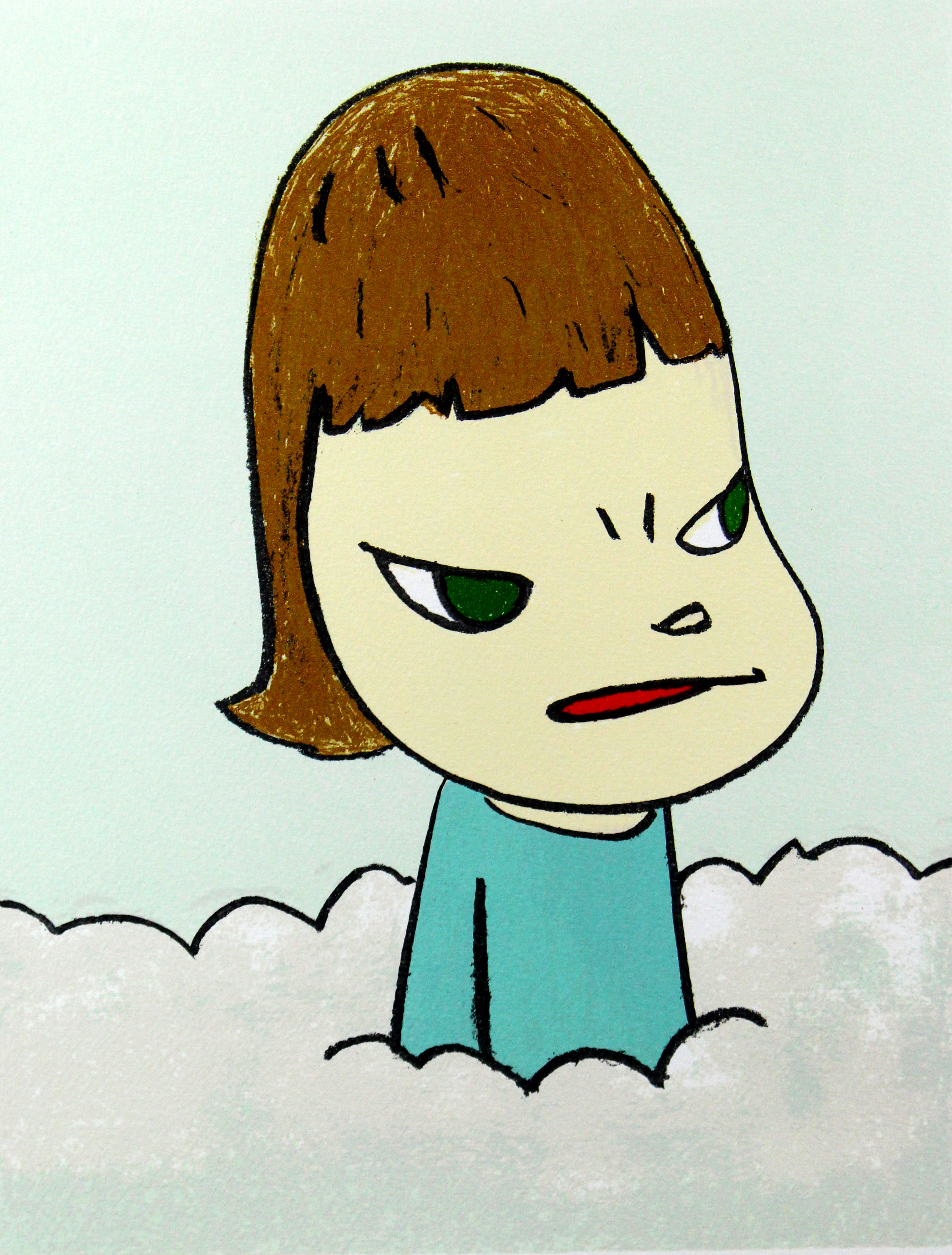 最安値」奈良美智 版画 【In The Cloud】