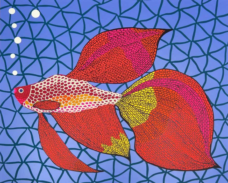 きんぎょ | 草間彌生 買取・作品 | 現代アート、絵画高額査定はアート