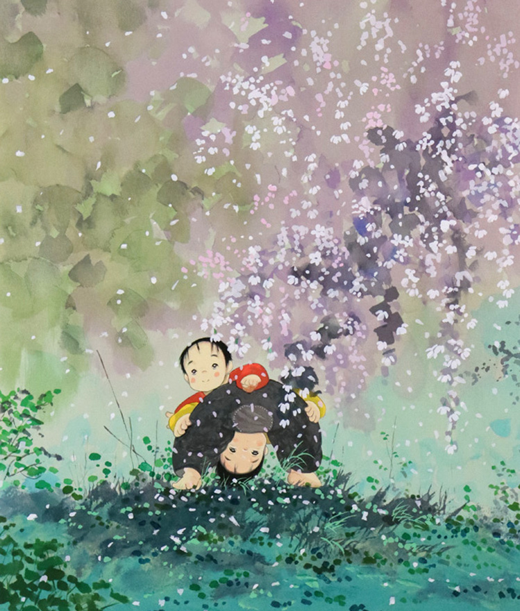 だれかきたよ | 開田風童 買取・作品 | 洋画、絵画高額査定はアート 
