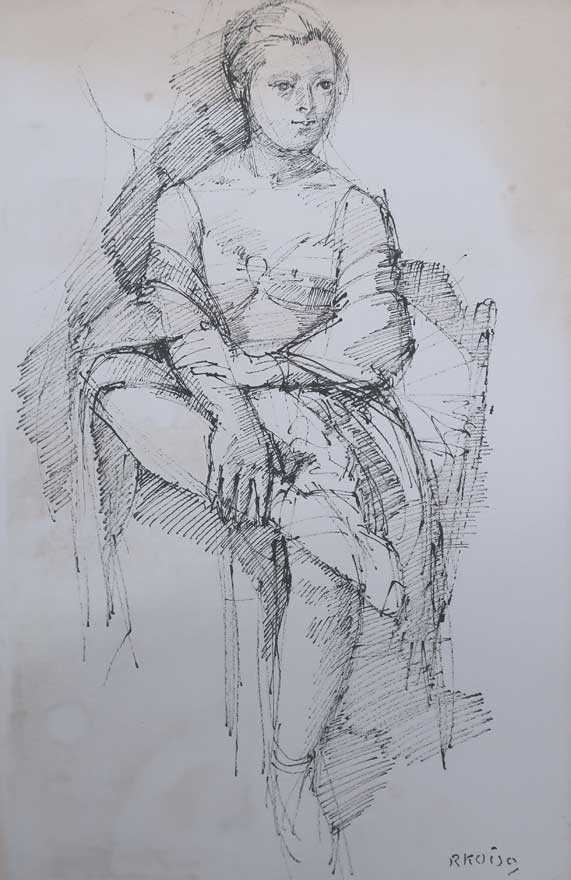 バレリーナ | 小磯良平 買取・作品 | 洋画、絵画高額査定はアート買取協会