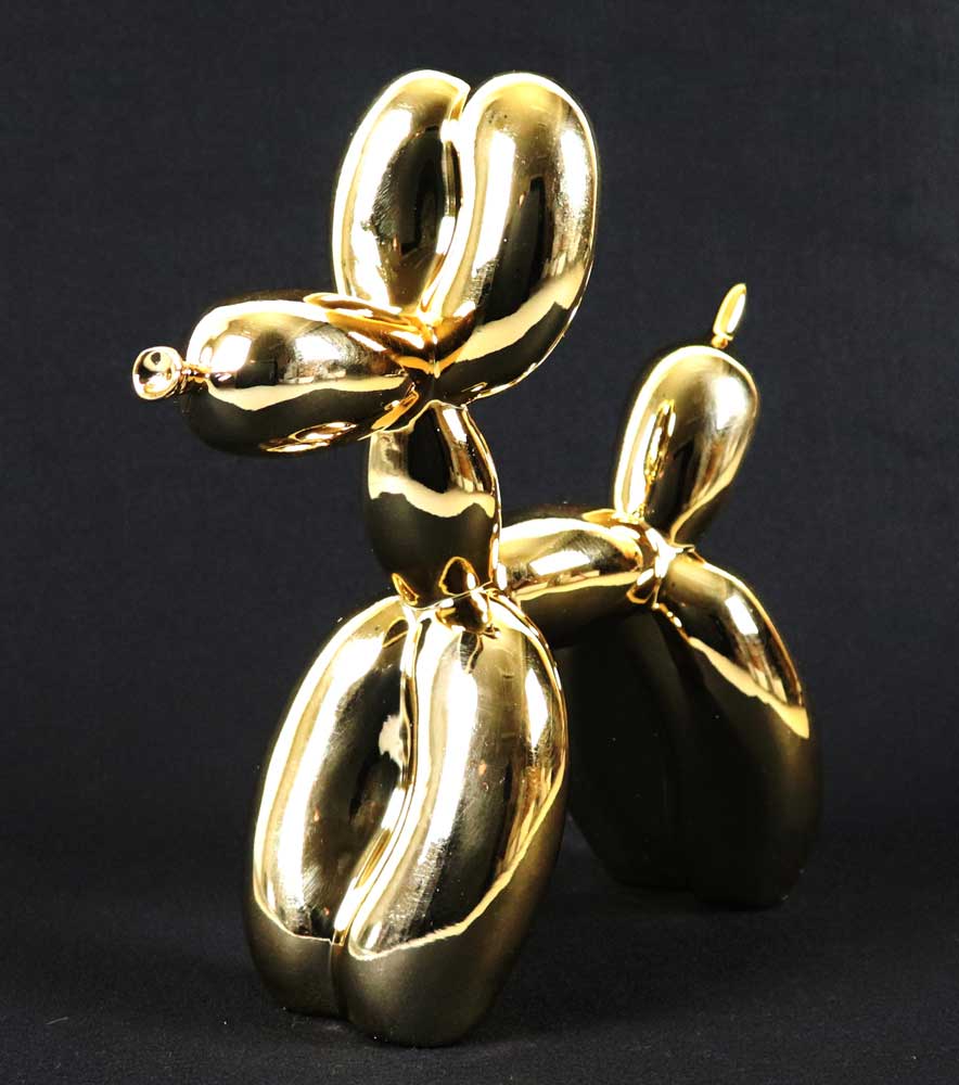 ジェフクーンズ　バルーン　ドッグ　オブジェ　新品【未使用に近い　ゴールド ジェフクーンズ バルーン ドッグ オブジェ 新品【未使用に近い