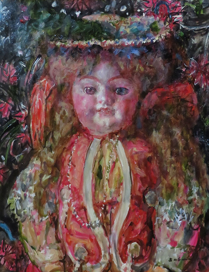 人形 | 宮本三郎 買取・作品 | 洋画、絵画高額査定はアート買取協会