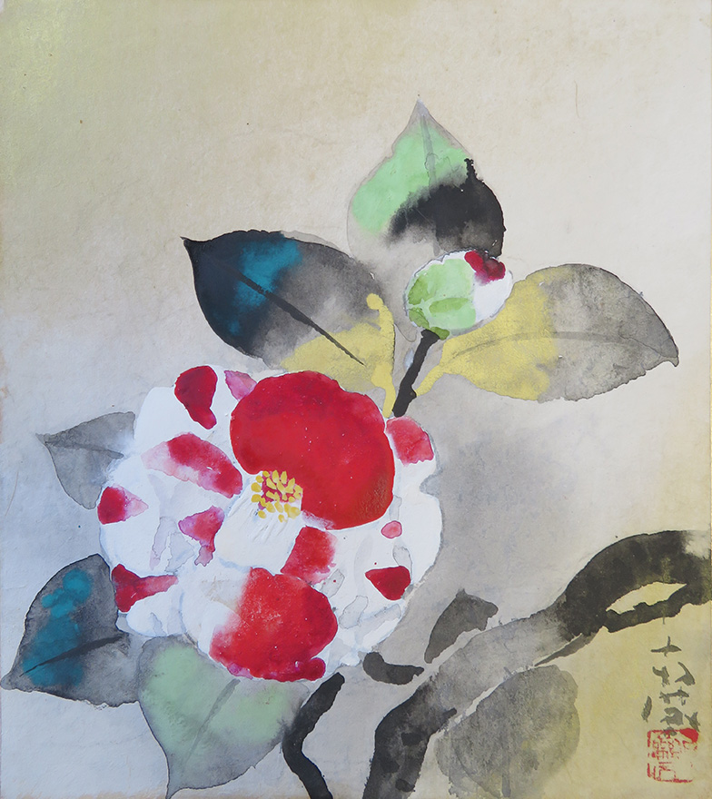木版複製画日本画家堅山南風作品 【肥後椿】 額装品限定200部の第191号 箱付 椿花 | 堅山南風 買取・作品 | 日本画、絵画高額査定はアート買取協会