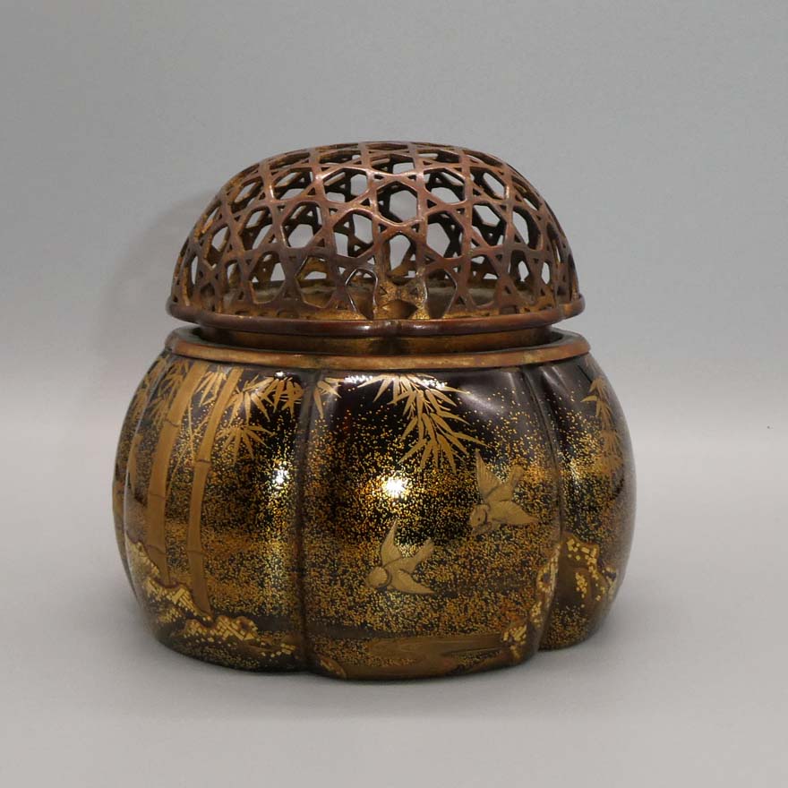 蒔絵香炉竹雀文 | その他 香炉・香合 買取・作品 | 工芸品、茶道具