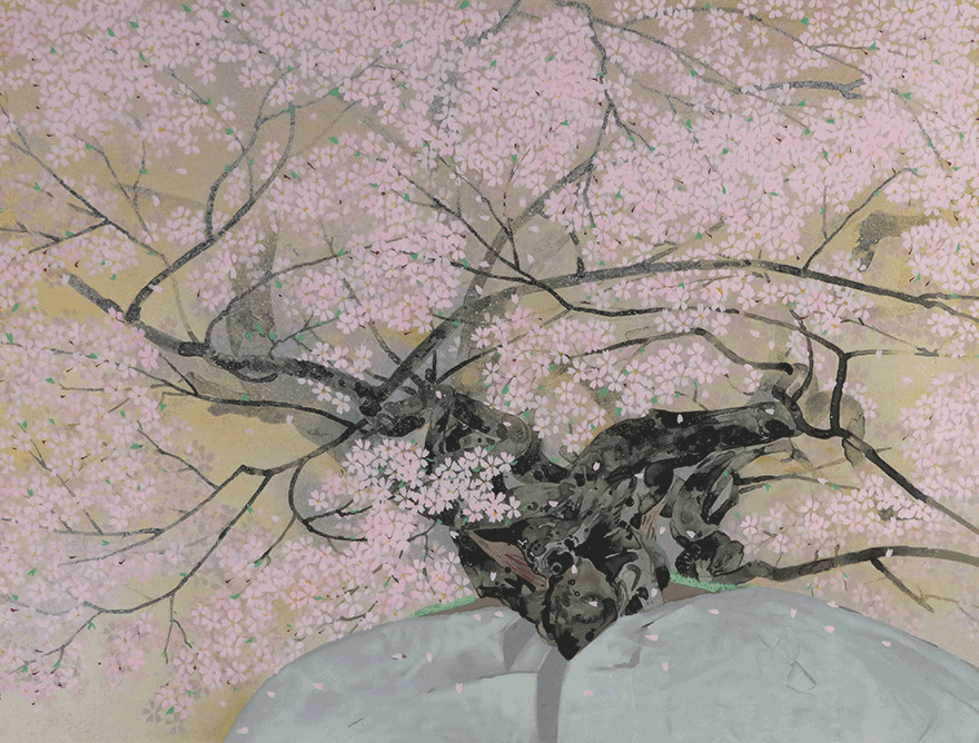 石割桜 | 中島千波 買取・作品 | 日本画、絵画高額査定はアート買取協会