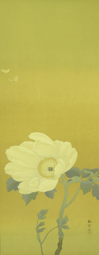 白牡丹 | 菱田春草 買取・作品 | 掛軸、日本画、絵画、骨董品