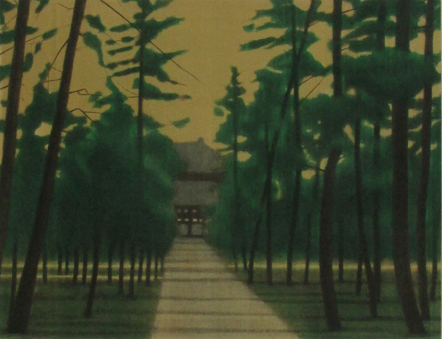 大仏殿参道「甍 東大寺三景」より | 平山郁夫 買取・作品 | 日本