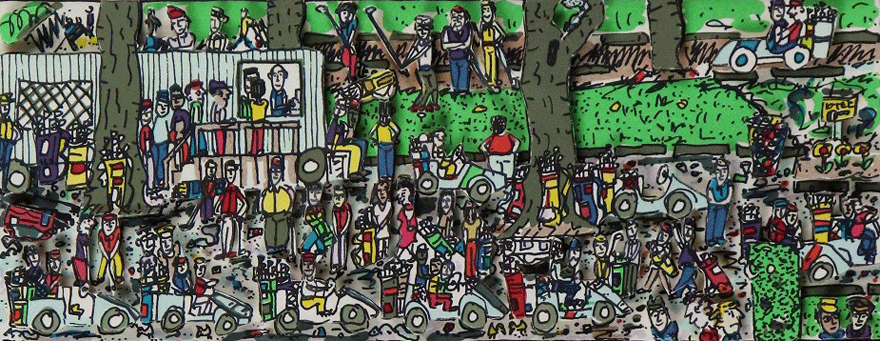 WAITING TO PLAY GOLF | ジェームス・リジィ 買取・作品 WAITING TO PLAY GOLF | ジェームス・リジィ 買取・作品